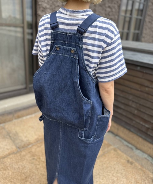 OLD BETTY'S(オールドベティーズ)の「Denim Salopette Skirt(ワンピース・レディース・インディゴブルー・FREE)」の10枚目の写真