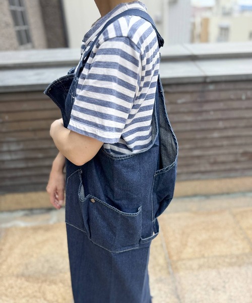 OLD BETTY'S(オールドベティーズ)の「Denim Salopette Skirt(ワンピース・レディース・インディゴブルー・FREE)」の13枚目の写真