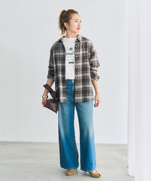 Spick & Span(スピックアンドスパン)の「メタルボタンオンブレーチェックシャツ(シャツ/ブラウス・レディース・マルチ/その他4/その他6・FREE)」の18枚目の写真