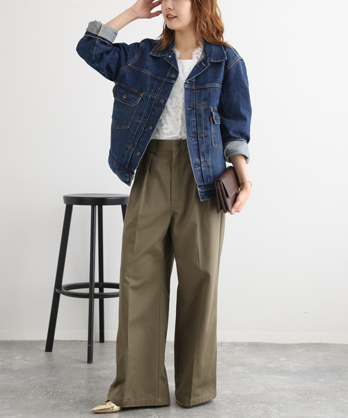 Levi's（リーバイス）の「LEVI'S/リーバイス MEN'S TYPE 2 トラッカージャケット（デニムジャケット・レディース・ブルー・MEDIUM/SMALL）」の6枚目の写真