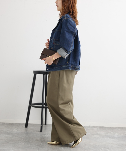 Levi's（リーバイス）の「LEVI'S/リーバイス MEN'S TYPE 2 トラッカージャケット（デニムジャケット・レディース・ブルー・MEDIUM/SMALL）」の7枚目の写真