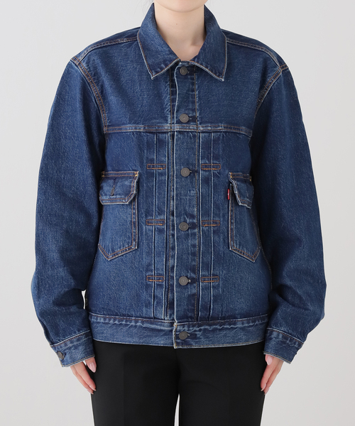 Levi's（リーバイス）の「LEVI'S/リーバイス MEN'S TYPE 2 トラッカージャケット（デニムジャケット・レディース・ブルー・MEDIUM/SMALL）」の8枚目の写真