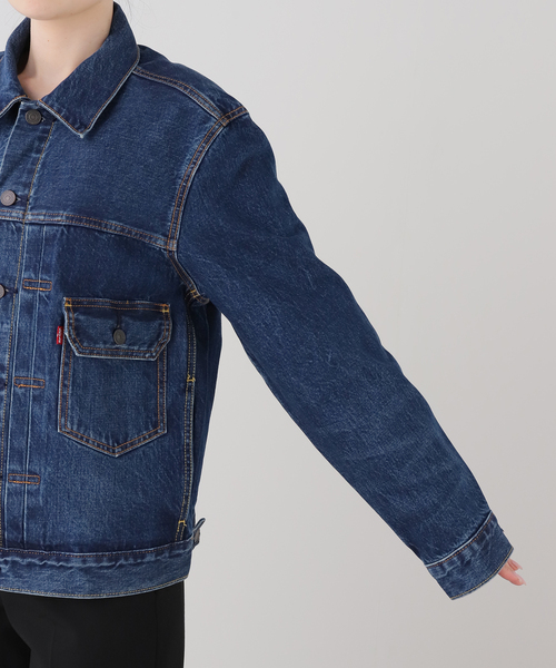 Levi's（リーバイス）の「LEVI'S/リーバイス MEN'S TYPE 2 トラッカージャケット（デニムジャケット・レディース・ブルー・MEDIUM/SMALL）」の11枚目の写真