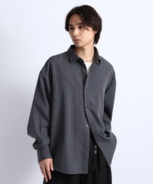PINSTRIPE WESTERN SHIRTS/ピンストウエスタンシャツ