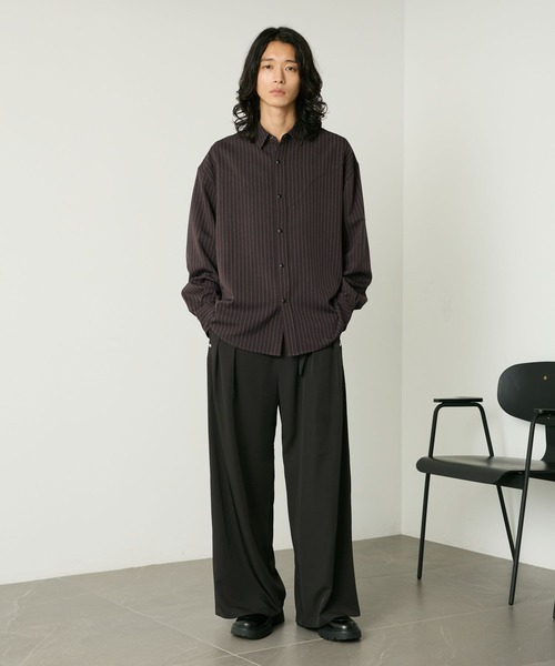 RAGEBLUE（レイジブルー）の「PINSTRIPE WESTERN SHIRTS/ピンストウエスタンシャツ（シャツ/ブラウス・メンズ・ブラック/ブラウン/グレー・LARGE/MEDIUM）」の18枚目の写真