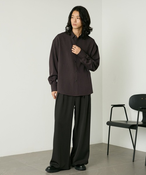 RAGEBLUE（レイジブルー）の「PINSTRIPE WESTERN SHIRTS/ピンストウエスタンシャツ（シャツ/ブラウス・メンズ・ブラック/ブラウン/グレー・LARGE/MEDIUM）」の19枚目の写真