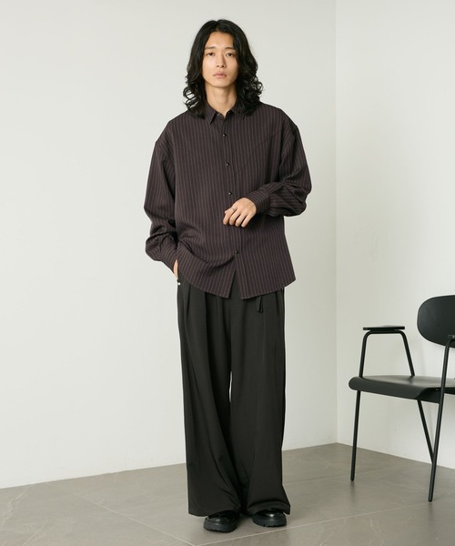 RAGEBLUE（レイジブルー）の「PINSTRIPE WESTERN SHIRTS/ピンストウエスタンシャツ（シャツ/ブラウス・メンズ・ブラック/ブラウン/グレー・LARGE/MEDIUM）」の20枚目の写真