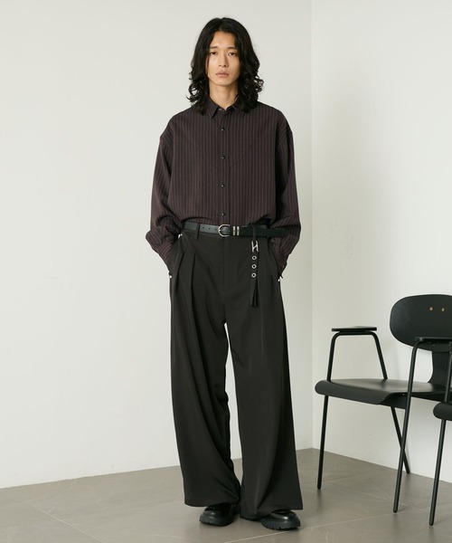 RAGEBLUE（レイジブルー）の「PINSTRIPE WESTERN SHIRTS/ピンストウエスタンシャツ（シャツ/ブラウス・メンズ・ブラック/ブラウン/グレー・LARGE/MEDIUM）」の10枚目の写真
