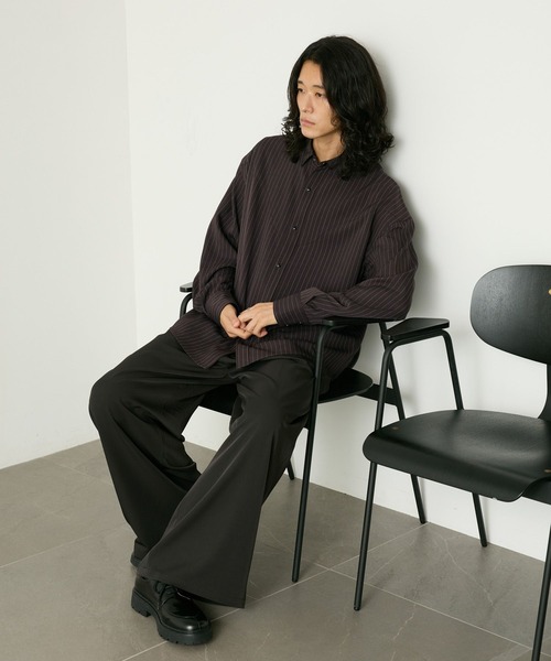RAGEBLUE（レイジブルー）の「PINSTRIPE WESTERN SHIRTS/ピンストウエスタンシャツ（シャツ/ブラウス・メンズ・ブラック/ブラウン/グレー・LARGE/MEDIUM）」の11枚目の写真