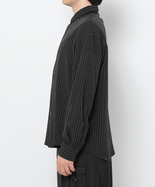 RAGEBLUE（レイジブルー）の「PINSTRIPE WESTERN SHIRTS/ピンストウエスタンシャツ（シャツ/ブラウス・メンズ・ブラック/ブラウン/グレー・LARGE/MEDIUM）」の8枚目の写真