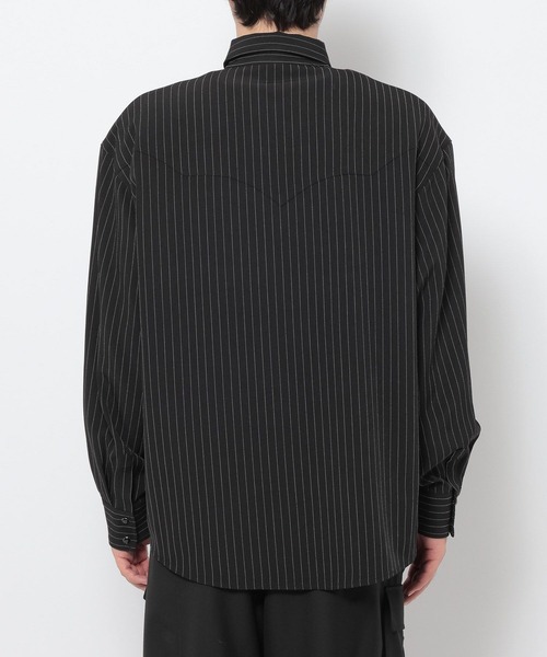 RAGEBLUE（レイジブルー）の「PINSTRIPE WESTERN SHIRTS/ピンストウエスタンシャツ（シャツ/ブラウス・メンズ・ブラック/ブラウン/グレー・LARGE/MEDIUM）」の9枚目の写真
