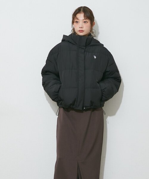 U.S. POLO ASSN.(ユーエスポロアッスン)の「【U.S. POLO ASSN.】【M/Lサイズ】フード中綿ブルゾン(ブルゾン・レディース・アイボリー/サックスブルー/ブラック・LARGE/MEDIUM)」の9枚目の写真