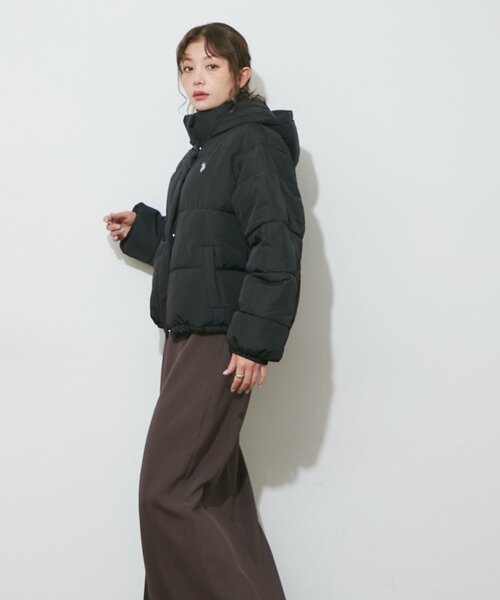 U.S. POLO ASSN.(ユーエスポロアッスン)の「【U.S. POLO ASSN.】【M/Lサイズ】フード中綿ブルゾン(ブルゾン・レディース・アイボリー/サックスブルー/ブラック・LARGE/MEDIUM)」の11枚目の写真