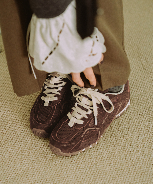 SLOBE IENA（スローブイエナ）の「The Mercer Brand SLOBE別注 The Re-Run Drive ME263028（スニーカー・レディース・ブラウン/スカイブルー・37/38/36）」の9枚目の写真
