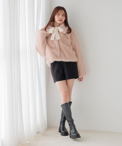 Heather(ヘザー)の「ハイウエストウールライクタイトショートパンツ 1087783(その他パンツ・レディース・ブラック系その他/グレー/ブラック・M/S)」の11枚目の写真