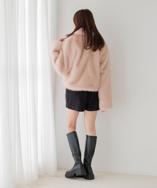 Heather(ヘザー)の「ハイウエストウールライクタイトショートパンツ 1087783(その他パンツ・レディース・ブラック系その他/グレー/ブラック・M/S)」の12枚目の写真