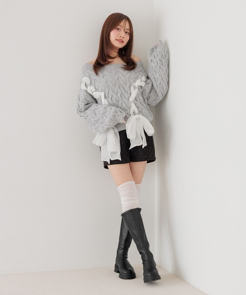 Heather(ヘザー)の「ハイウエストウールライクタイトショートパンツ 1087783(その他パンツ・レディース・ブラック系その他/グレー/ブラック・M/S)」の18枚目の写真
