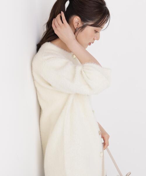 PROPORTION BODY DRESSING(プロポーションボディドレッシング)の「フェザージャコット / 1216255002(その他アウター・レディース・ホワイト系その他/ライトグリーン/ブラウン系その他・MEDIUM/SMALL)」の4枚目の写真