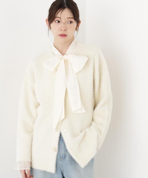 PROPORTION BODY DRESSING(プロポーションボディドレッシング)の「フェザージャコット / 1216255002(その他アウター・レディース・ホワイト系その他/ライトグリーン/ブラウン系その他・MEDIUM/SMALL)」の7枚目の写真