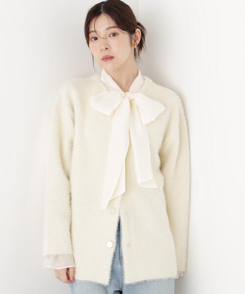 PROPORTION BODY DRESSING(プロポーションボディドレッシング)の「フェザージャコット / 1216255002(その他アウター・レディース・ホワイト系その他/ライトグリーン/ブラウン系その他・MEDIUM/SMALL)」の8枚目の写真