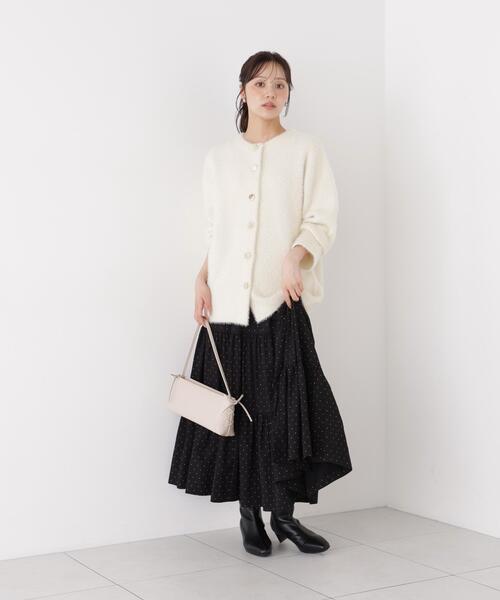 PROPORTION BODY DRESSING(プロポーションボディドレッシング)の「フェザージャコット / 1216255002(その他アウター・レディース・ホワイト系その他/ライトグリーン/ブラウン系その他・MEDIUM/SMALL)」の9枚目の写真