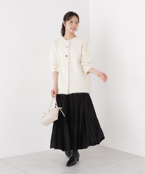 PROPORTION BODY DRESSING(プロポーションボディドレッシング)の「フェザージャコット / 1216255002(その他アウター・レディース・ホワイト系その他/ライトグリーン/ブラウン系その他・MEDIUM/SMALL)」の10枚目の写真