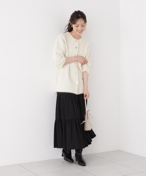 PROPORTION BODY DRESSING(プロポーションボディドレッシング)の「フェザージャコット / 1216255002(その他アウター・レディース・ホワイト系その他/ライトグリーン/ブラウン系その他・MEDIUM/SMALL)」の12枚目の写真
