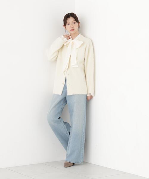PROPORTION BODY DRESSING(プロポーションボディドレッシング)の「フェザージャコット / 1216255002(その他アウター・レディース・ホワイト系その他/ライトグリーン/ブラウン系その他・MEDIUM/SMALL)」の13枚目の写真