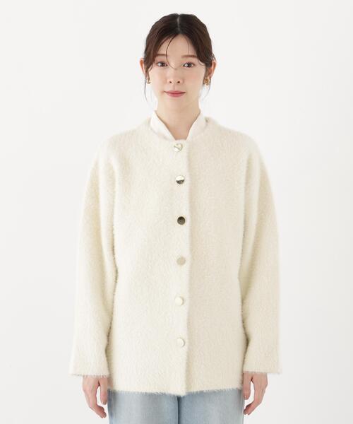 PROPORTION BODY DRESSING(プロポーションボディドレッシング)の「フェザージャコット / 1216255002(その他アウター・レディース・ホワイト系その他/ライトグリーン/ブラウン系その他・MEDIUM/SMALL)」の14枚目の写真