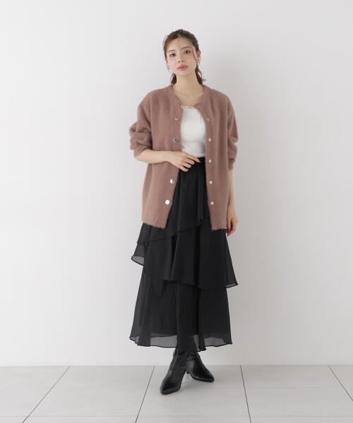 PROPORTION BODY DRESSING(プロポーションボディドレッシング)の「フェザージャコット / 1216255002(その他アウター・レディース・ホワイト系その他/ライトグリーン/ブラウン系その他・MEDIUM/SMALL)」の22枚目の写真