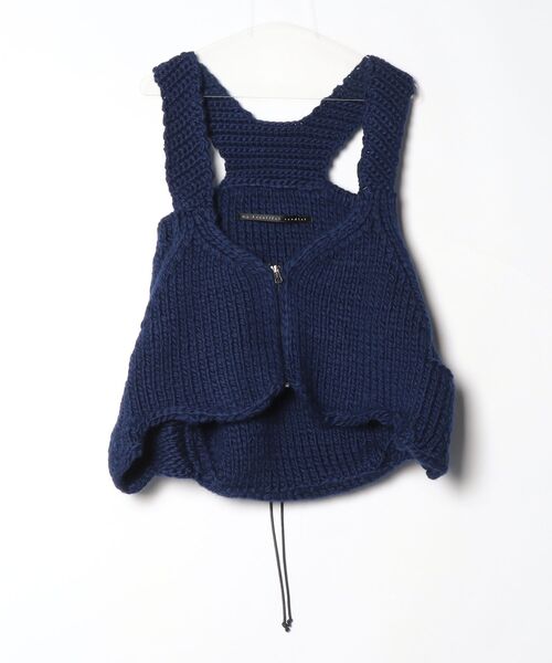 my beautiful landlet(マイビューティフルランドレット)の「【my beautiful landlet】JAPAN HAND KNITTED BAG VEST(ベスト・メンズ・ブラック/ブルー/オリーブ・FREE)」の15枚目の写真