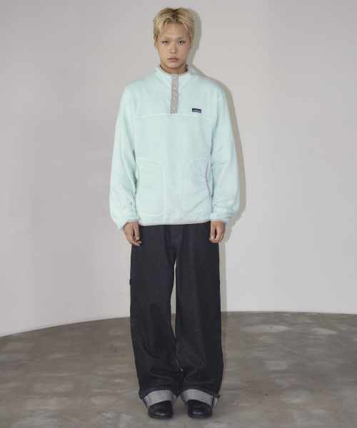 TRAVEL(トラベル)の「Mellow POLAR ボアジャケット アノラックパーカー ミントブルー(その他アウター・レディース・その他・SMALL/MEDIUM/LARGE)」の2枚目の写真