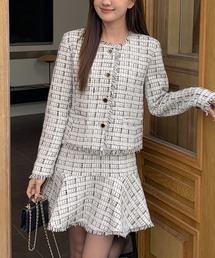 LILY TWEED FRINGE MERMAID SKIRT（ツイードフリンジマーメイドスカート）