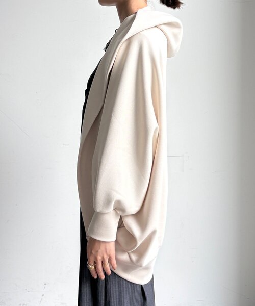 DouDou(ドゥドゥ)の「ダンボールニットモモンガフーディー(Tシャツ/カットソー・レディース・ブラック/アイボリー/ブラウン・FREE)」の15枚目の写真