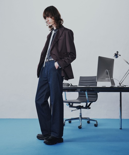 HARE（ハレ）の「【Wrangler×HARE SET UP対応】ストレートパンツ(HARE)（デニムパンツ・メンズ・ブルー/ブラック・MEDIUM/SMALL）」の5枚目の写真