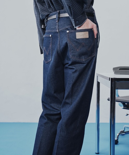 HARE（ハレ）の「【Wrangler×HARE SET UP対応】ストレートパンツ(HARE)（デニムパンツ・メンズ・ブルー/ブラック・MEDIUM/SMALL）」の6枚目の写真