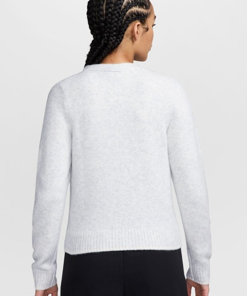 NIKE(ナイキ)の「ナイキ NIKE ナイキ NSW SWT KT ESSTL CARDI MD(カーディガン/ボレロ・レディース・ホワイト/ブラック・XL/M/L/S)」の3枚目の写真