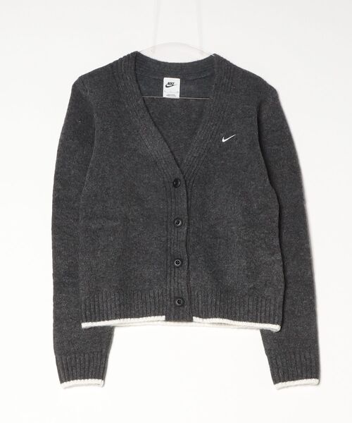 NIKE(ナイキ)の「ナイキ NIKE ナイキ NSW SWT KT ESSTL CARDI MD(カーディガン/ボレロ・レディース・ホワイト/ブラック・XL/M/L/S)」の9枚目の写真