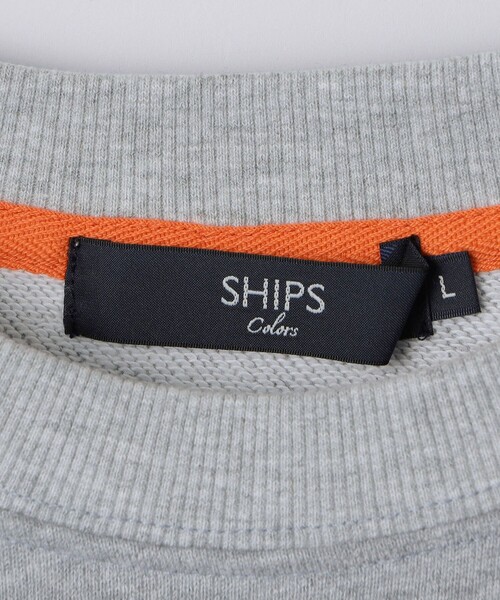SHIPS Colors（シップス カラーズ）の「〈キーホルダー付属〉 SHIPS Colors ロゴ ワンポイント 刺繍 スウェット（スウェット・メンズ・ブラック/グレー/ナチュラル/ベージュ・MEDIUM/X-LARGE/LARGE）」の10枚目の写真