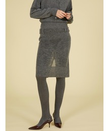 ポイントテール2wayニットスカート / 【crinkle crinkle crinkle】 point tail 2way knit skirt
