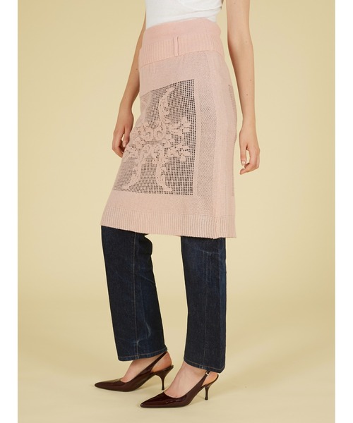 crinkle crinkle crinkle(クリンクルクリンクルクリンクル)の「ポイントテール2wayニットスカート / 【crinkle crinkle crinkle】 point tail 2way knit skirt(スカート・レディース・アイボリー/グレー・FREE)」の13枚目の写真