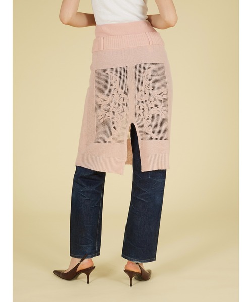 crinkle crinkle crinkle(クリンクルクリンクルクリンクル)の「ポイントテール2wayニットスカート / 【crinkle crinkle crinkle】 point tail 2way knit skirt(スカート・レディース・アイボリー/グレー・FREE)」の14枚目の写真