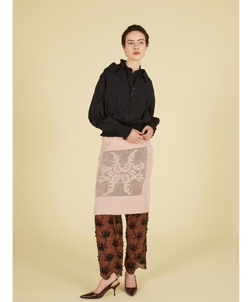 crinkle crinkle crinkle(クリンクルクリンクルクリンクル)の「ポイントテール2wayニットスカート / 【crinkle crinkle crinkle】 point tail 2way knit skirt(スカート・レディース・アイボリー/グレー・FREE)」の18枚目の写真