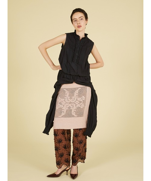 crinkle crinkle crinkle(クリンクルクリンクルクリンクル)の「ポイントテール2wayニットスカート / 【crinkle crinkle crinkle】 point tail 2way knit skirt(スカート・レディース・アイボリー/グレー・FREE)」の19枚目の写真