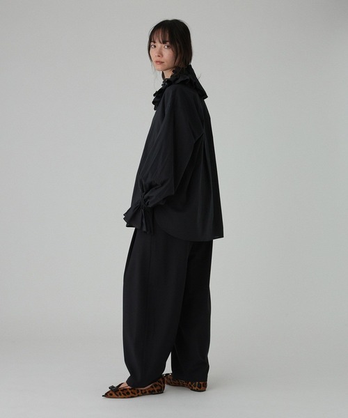 BABYLONE（バビロン）の「フリルカラーシャツ［手洗い可］（シャツ/ブラウス・レディース・ホワイト/ブラック・フリー）」の22枚目の写真