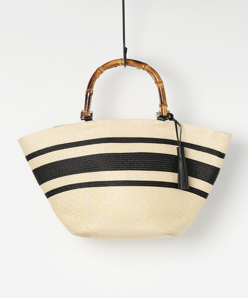 SHIPS(シップス)の「バンブーハンドルバッグ◇(かごバッグ・レディース・ブラック/ナチュラル/ブラック系その他/ブラック系その他2/ベージュ系その他/ホワイト系その他・ONE SIZE)」の18枚目の写真