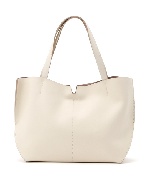GIANNI CHIARINI(ジャンニ キアリーニ)の「GIANNI CHIARINI ウラオモテ配色トートバッグ◆(トートバッグ・レディース・ブラック/アイボリー/ブルー・FREE)」の4枚目の写真