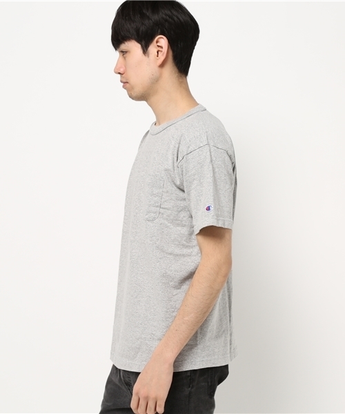 Champion（チャンピオン）の「【Champion/チャンピオン】MENS カットソー（Tシャツ/カットソー・メンズ・グレー/ブラック/ホワイト・MEDIUM/SMALL/LARGE）」の7枚目の写真