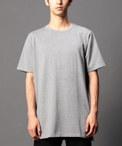 MONKEY TIME（モンキータイム）の「＜monkey time＞ 30テンジク ロング ショートスリーブ Tシャツ◆（Tシャツ/カットソー・メンズ・ホワイト/グレー・SMALL/X-LARGE/LARGE/MEDIUM）」の2枚目の写真