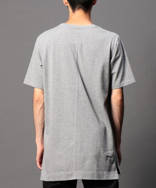 MONKEY TIME（モンキータイム）の「＜monkey time＞ 30テンジク ロング ショートスリーブ Tシャツ◆（Tシャツ/カットソー・メンズ・ホワイト/グレー・SMALL/X-LARGE/LARGE/MEDIUM）」の7枚目の写真